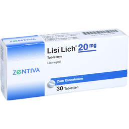 Abbildung: Lisilich 20 mg Tabletten 30 St, Tabletten PZN 00755738