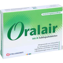 Abbildung: Oralair 300IR Forts.Gräser Sublingualtabletten 90 St, Sublingualtabletten PZN 00758091