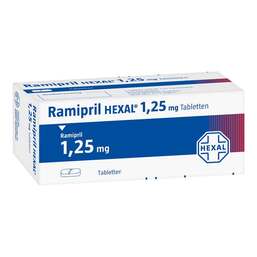 Abbildung: Ramipril Hexal 1,25 mg Tabletten 100 St, Tabletten PZN 00759771