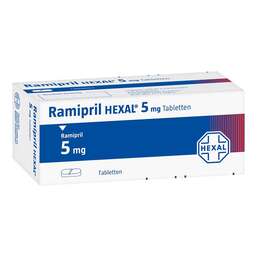 Abbildung: Ramipril Hexal 5 mg Tabletten 100 St, Tabletten PZN 00761271