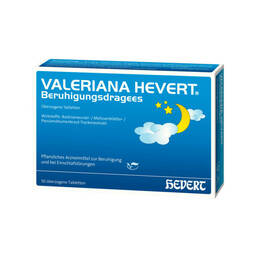 Abbildung: Valeriana Hevert Beruhigungsdragees Überzogene Tabletten, 50 St PZN 00761940
