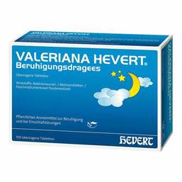 Abbildung: Valeriana Hevert Beruhigungsdragees Überzogene Tabletten, 100 St PZN 00761957