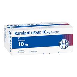 Abbildung: Ramipril Hexal 10 mg Tabletten 100 St, Tabletten PZN 00762135