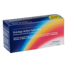 Abbildung: Grünlipp Athro forte Gag Kapseln Kapseln, 200 St PZN 00766989