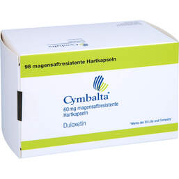 Abbildung: Cymbalta 60 mg magensaftresistente Hartkapseln 98 St, Magensaftresistente Hartkapseln PZN 00770548