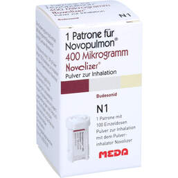 Abbildung: Novopulmon 400 µg Novolizer Patrone 1x100ED 1X100 St, Inhalationspulver PZN 00771909