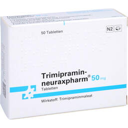 Abbildung: Trimipramin neuraxpharm 50 mg Tabletten 50 St, Tabletten PZN 00772027