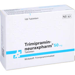 Abbildung: Trimipramin neuraxpharm 50 mg Tabletten 100 St, Tabletten PZN 00772033