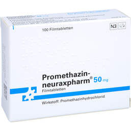 Abbildung: Promethazin neuraxpharm 50 mg Filmtabletten 100 St, Filmtabletten PZN 00772091