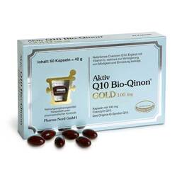 Abbildung: Q10 Bio Qinon Gold 100 mg Kapseln Kapseln, 60 St PZN 00787833