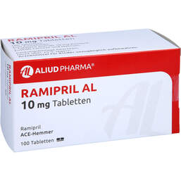 Abbildung: Ramipril AL 10 mg Tabletten 100 St, Tabletten PZN 00797033