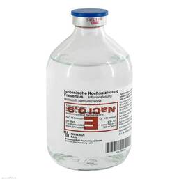 Abbildung: Kochsalzlösung 0,9% Glasflasche Fresenius Infusionslösung, 500 ml PZN 00809055