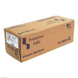 Abbildung: Kochsalzlösung 0,9% Glasflasche Fresenius Infusionslösung, 10X500 ml PZN 00809061