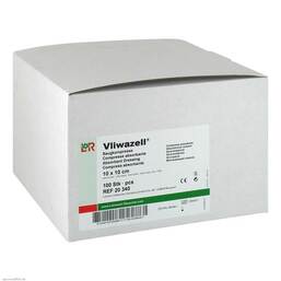 Abbildung: Vliwazell Kompressen 10x10cm Kompressen, 100 St PZN 00809641
