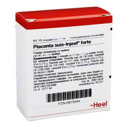 Abbildung: Placenta Suis Injeel forte Ampullen 10 St, Ampullen PZN 00815044
