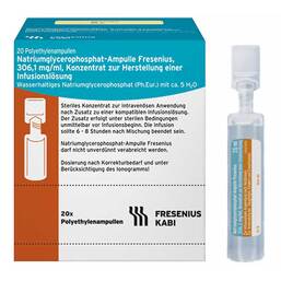 Abbildung: Natriumglycerophosphat Ampulle Infusionslösung -Konzentrat 20X10 ml, Infusionslösungskonzentrat PZN 00817468