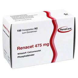 Abbildung: Renacet 475 mg Filmtabletten 100 St, Filmtabletten PZN 00817592