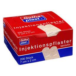 Abbildung: Gothaplast Injektionspflaster sensitiv 2x7 cm 200 St, Pflaster PZN 00820950