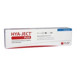 Abbildung: Hya Ject Plus Hyaluronsäure Fertigspritzen Fertigspritzen, 2 ml PZN 00826266
