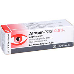 Abbildung: Atropin POS Augentropfen 0,5 10 ml, Augentropfen PZN 00828242