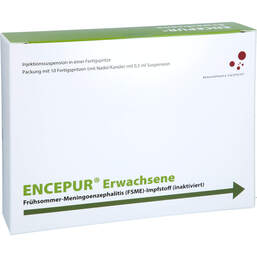 Abbildung: Encepur Erwachsene Fertigspritzen 10X0.5 ml, Fertigspritzen PZN 00832545