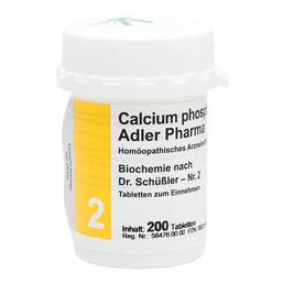 Abbildung: Biochemie Adler 2 Calcium ph 200 St, Tabletten PZN 00833160