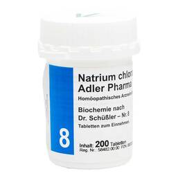 Abbildung: Biochemie Adler 8 Natrium ch Tabletten, 200 St PZN 00833332