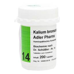 Abbildung: Biochemie Adler 14 Kalium br Tabletten, 200 St PZN 00833415