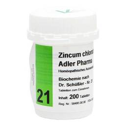 Abbildung: Biochemie Adler 21 Zincum ch Tabletten, 200 St PZN 00833504