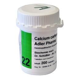 Abbildung: Biochemie Adler 22 Calcium c Tabletten, 200 St PZN 00833510