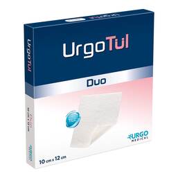 Abbildung: Urgotül Duo 10x12 cm Wundgaze 10 St, Wundgaze PZN 00834136