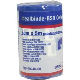 Abbildung: Idealbinde bmp 5mx8cm blau 9 1 St, Binden PZN 00835064
