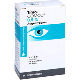 Abbildung: Timo Comod 0,5% Augentropfen 2X10 ml, Augentropfen PZN 00835259