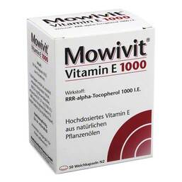 Abbildung: Mowivit Vitamin E 1000 Kapseln Kapseln, 50 St PZN 00836891