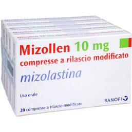 Abbildung: Mizollen 10 mg Filmtabletten 100 St, Filmtabletten PZN 00839062