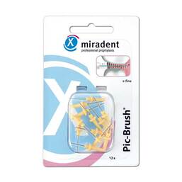 Abbildung: Miradent Interdentalbürste Pic-Brush x-fein gelb 12 St, Zahnbürste PZN 00841225
