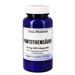 Abbildung: Pantothensäure 6 mg GPH Kapseln Kapseln, 120 St PZN 00843721