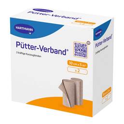 Abbildung: Pütter Verband 10 cm x 5 m 2 St, Binden PZN 00844815