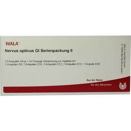 Abbildung: Nervus Opticus GL Serienpackung 2 Ampullen Ampullen, 10X1 ml PZN 00846760