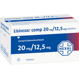 Abbildung: Lisihexal comp. 20 mg / 12,5 mg Tabletten 50 St, Tabletten PZN 00850371