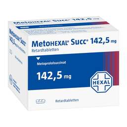 Abbildung: Metohexal Succ 142,5 mg Retardtabletten 50 St, Retard-Tabletten PZN 00850508
