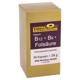 Abbildung: B12 + B6 + Folsäure Kapseln Kapseln, 90 St PZN 00851034