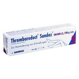 Abbildung: Thrombareduct Sandoz 180.000 I.E. Salbe Salbe, 40 g PZN 00858042
