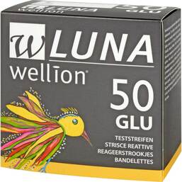 Abbildung: Wellion Luna Blutzuckerteststreifen Teststreifen, 50 St PZN 00865697