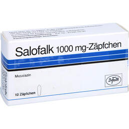 Abbildung: Salofalk 1 g Suppositorien 10 St, Suppositorien PZN 00867377