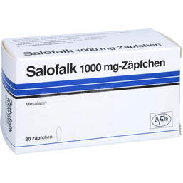 Abbildung: Salofalk 1 g Suppositorien 30 St, Suppositorien PZN 00867383