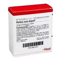 Abbildung: Retina Suis Injeel Ampullen 10 St, Ampullen PZN 00867443