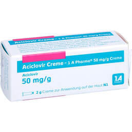 Abbildung: Aciclovir Creme 1A Pharma 2 g, Creme PZN 00870439