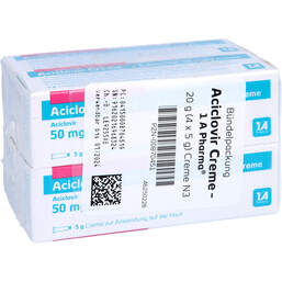 Abbildung: Aciclovir Creme 1A Pharma 20 g, Creme PZN 00870451