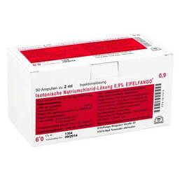 Abbildung: Isotonische Nacl Lösung 0,9% Eifelfango Injektionslösung 50X2 ml, Injektionslösung PZN 00874070